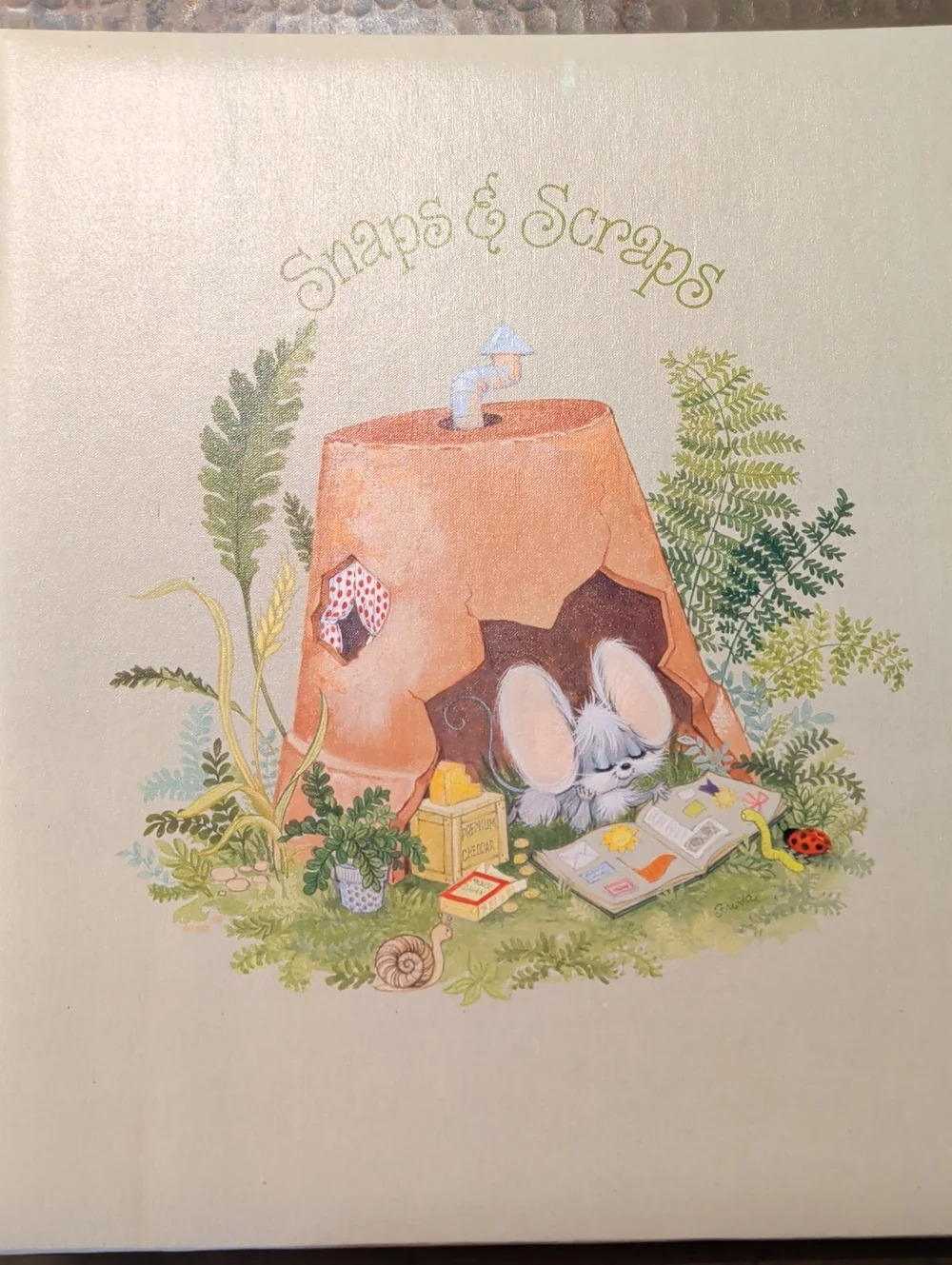 Vintage 1976 Hallmark Scrapbook Memory Album Unused Condition Mouse House